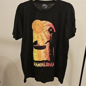 Black Mandalorian Graphic T-Shirt